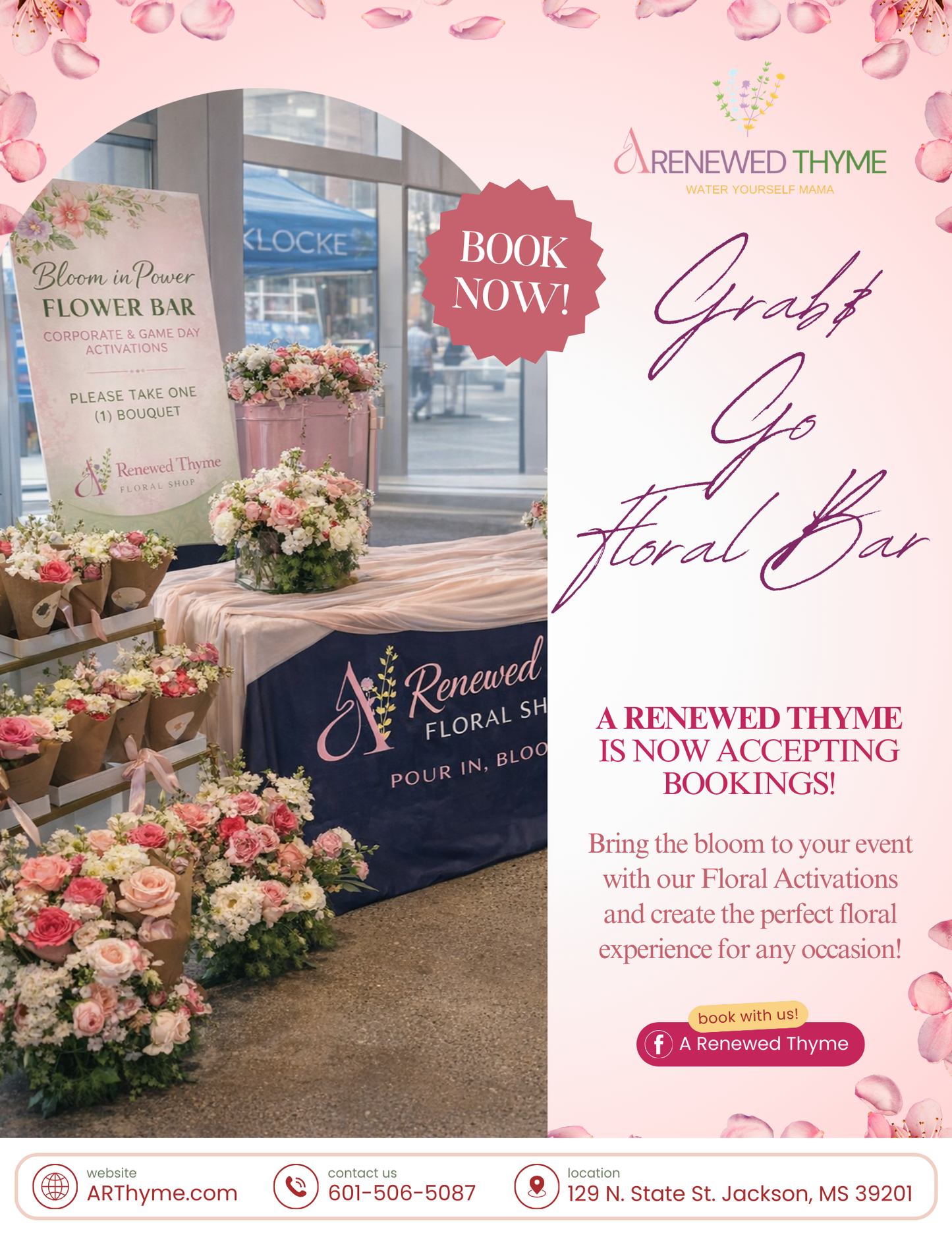 Floral Activations - Grab & Go Floral Bar